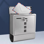 Large Heavy Duty Wall Mounted Vertical Home Metal Lockable Mailbox
