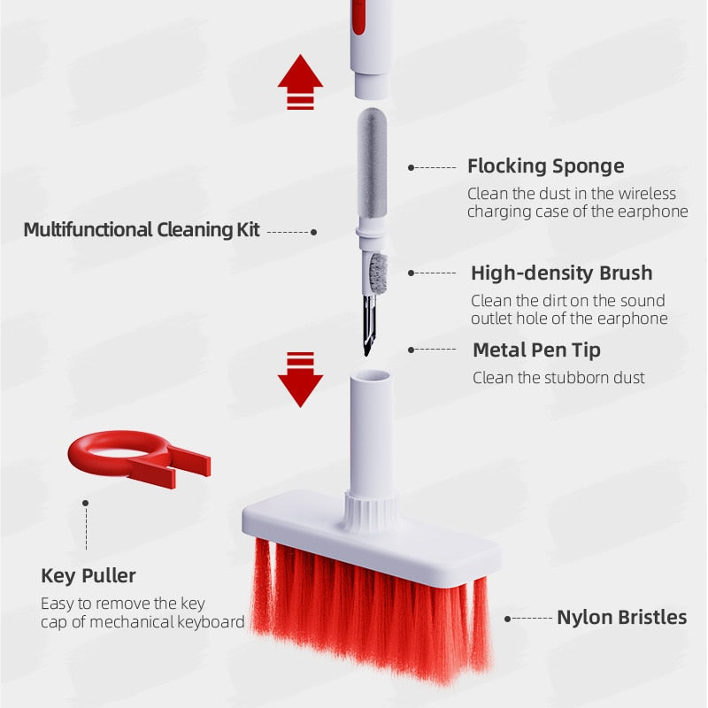 5-in-1 keyboard & Earphone Cleaner