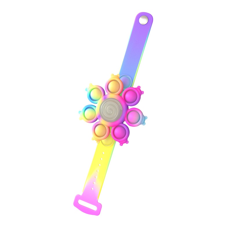 Spinning Rainbow Pop Bracelet