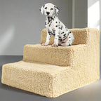 3 Step Portable Dog Stairs For Tall Bed