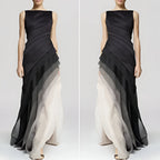 Elegant layered ombre dress