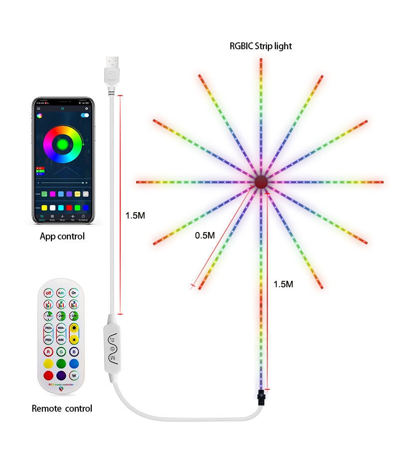 Smart Firework Led Lights