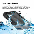 500000mAh Solar Charger Waterproof Power Bank External