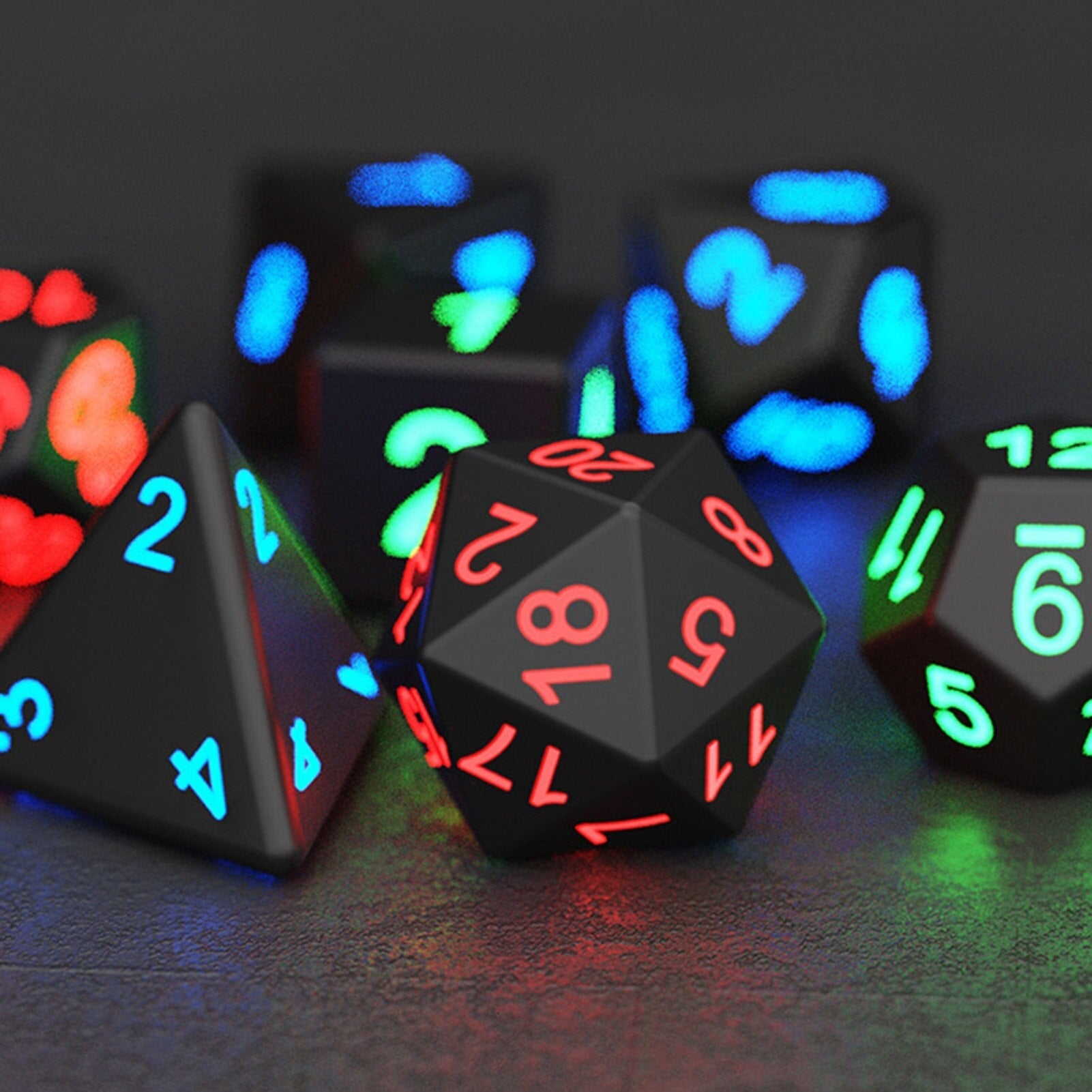 Led Flash Dice Set