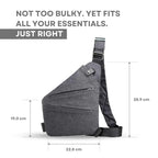 Unisex Anti-Theft Crossbody Bag