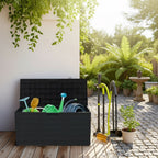 75 Gallon Heavy-Duty Outdoor Deck Box - Waterproof, Lockable