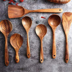 7-Piece Wooden Cooking Utensil Set