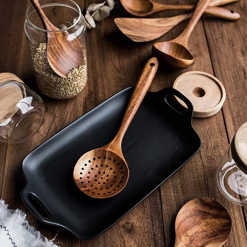 7-Piece Wooden Cooking Utensil Set