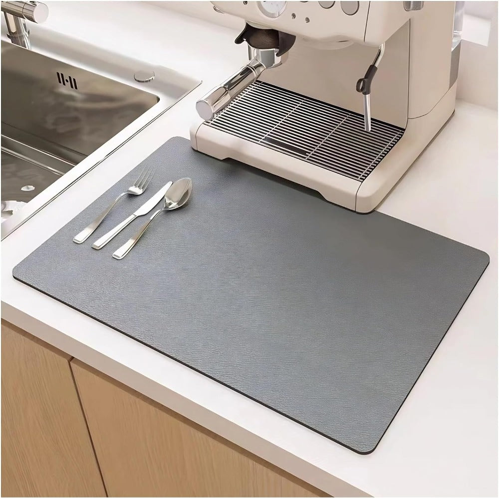 Quick-Dry Kitchen Dish Mat