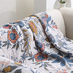 Rustic Boho Patterned Throw Blanket