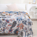 Rustic Boho Patterned Throw Blanket