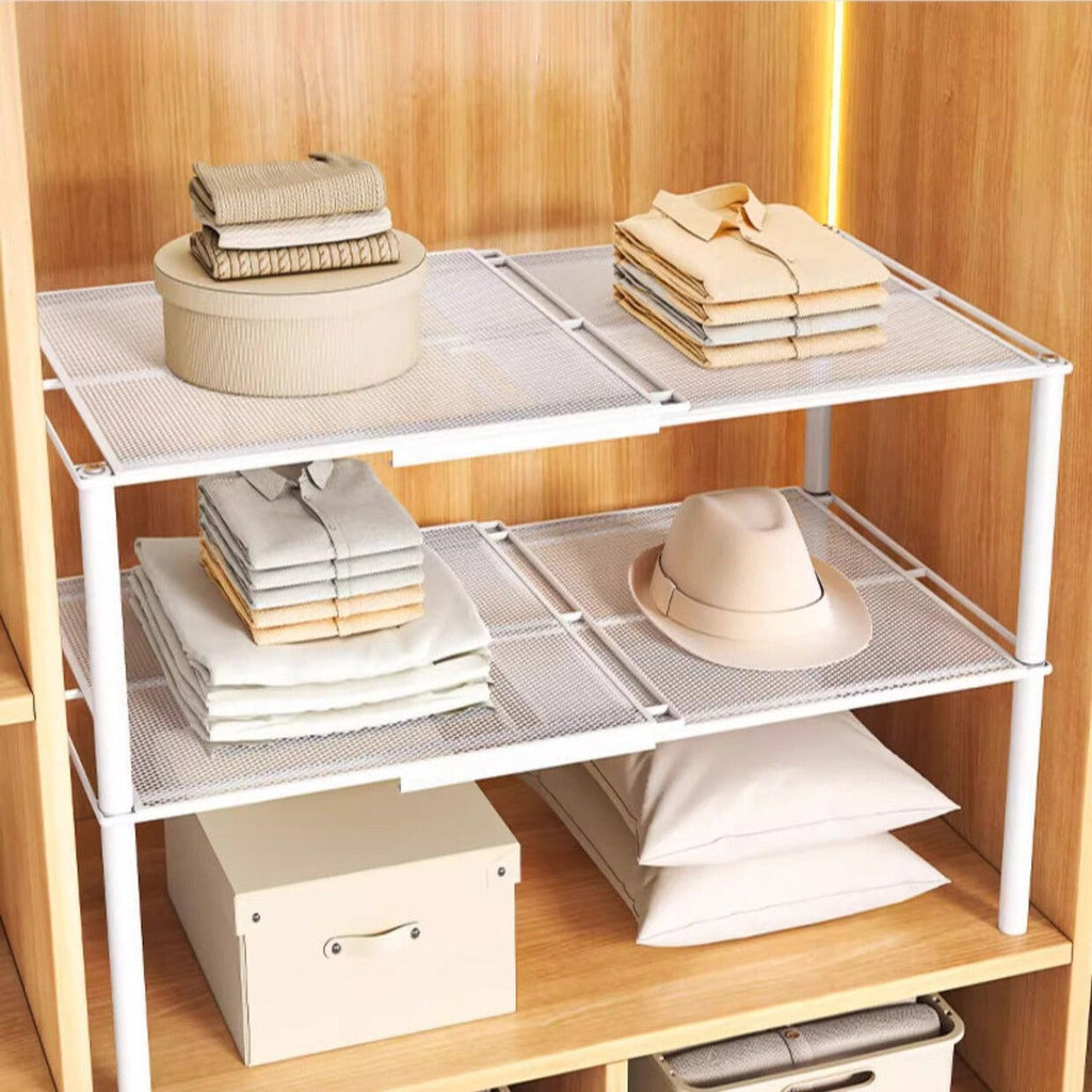 Expandable Wardrobe Shelf - Doubles Your Storage
