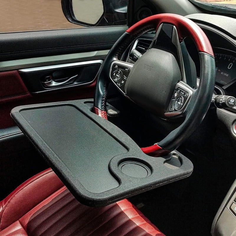 Car Steering Wheel Desk with Cup Holder