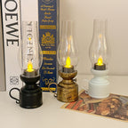 Vintage Flickering Flame LED Oil Lamp