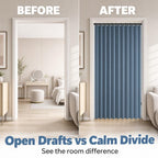 No-Drill Magnetic Accordion Door Curtain