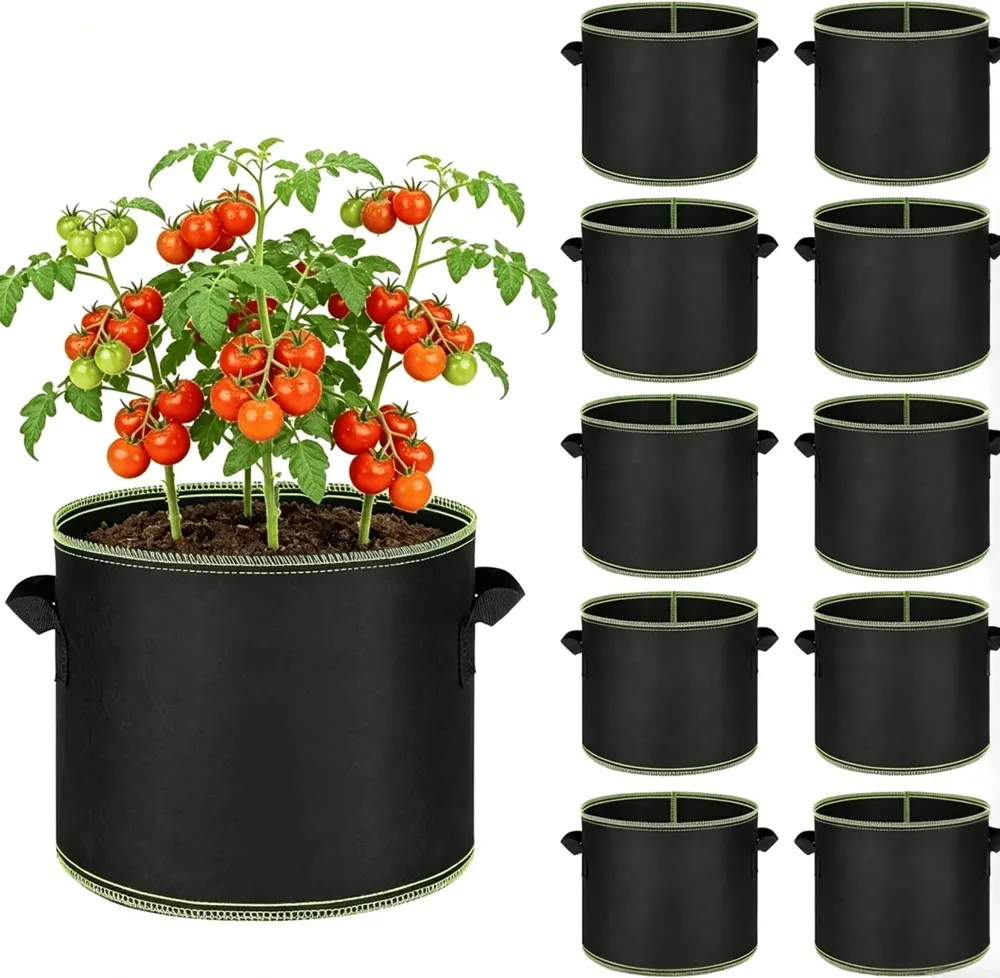 Fabric Grow Bags, 5-Pack (5 Gallon)
