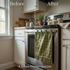 Ruffled Plaid Oven Door Skirt