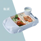 Car-Shaped Kids Plate Set with Cup