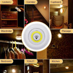 Wireless LED Puck Lights with Remote