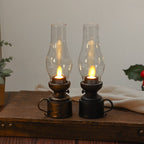 Vintage Flickering Flame LED Oil Lamp