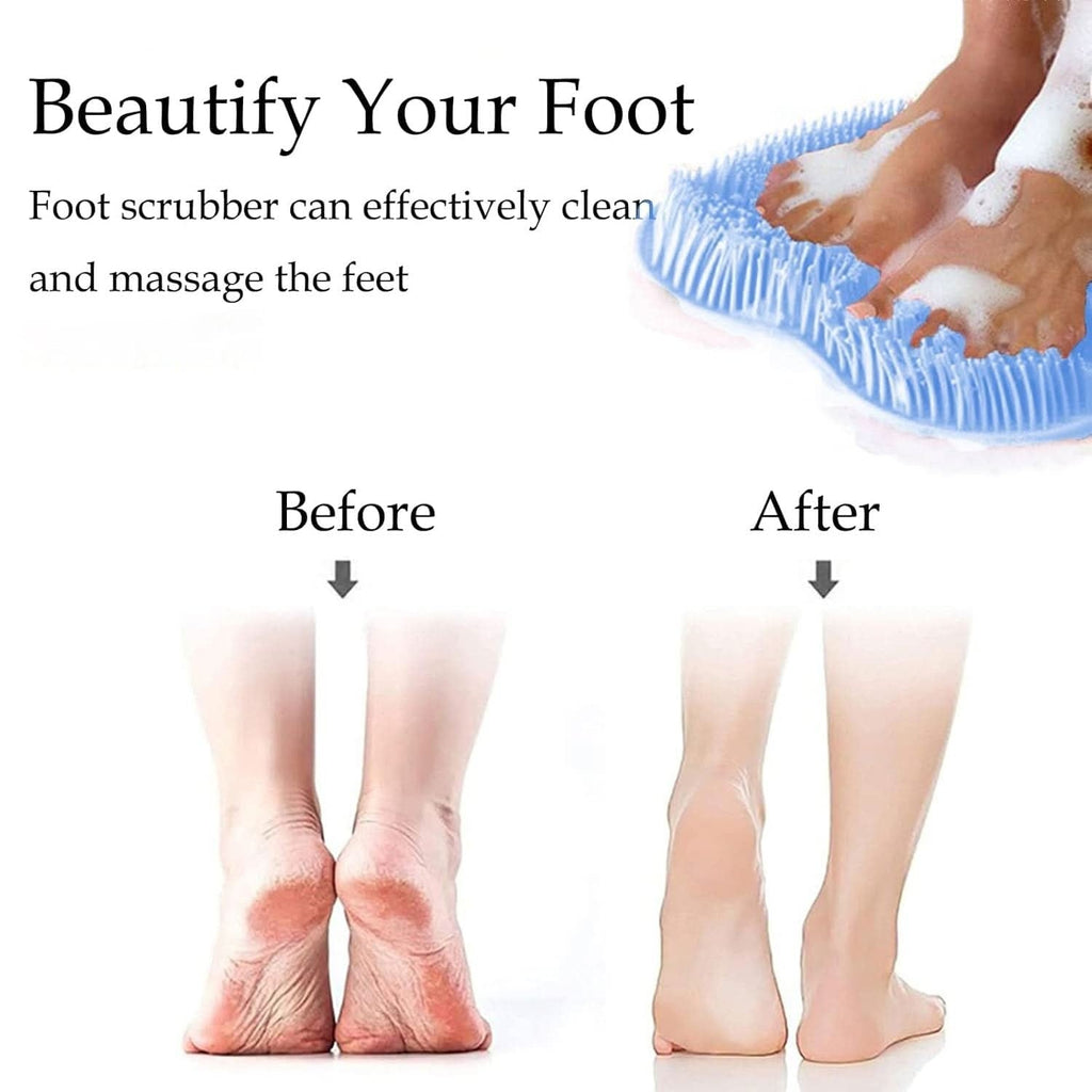 Silicone Foot Scrubber Mat with Suction Cups