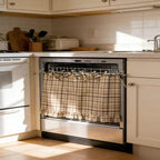 Ruffled Plaid Oven Door Skirt