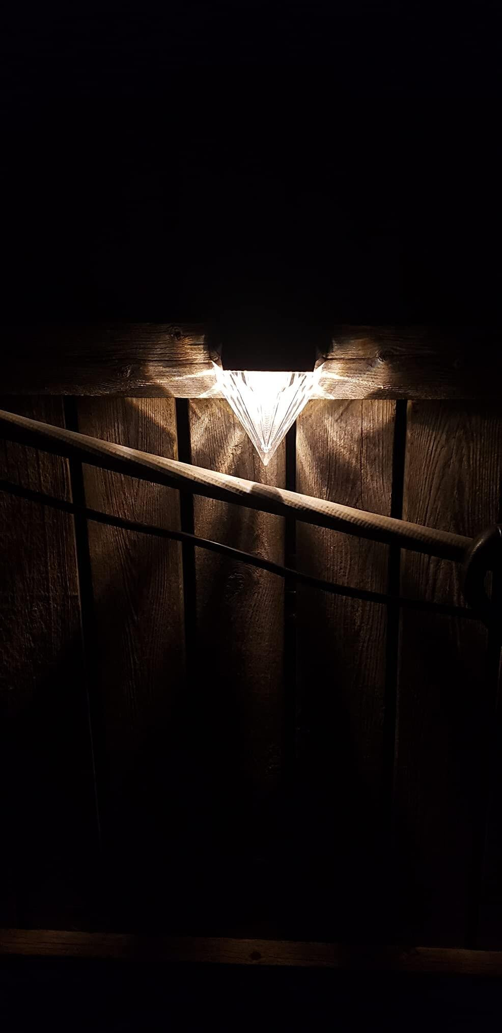 Diamond Solar Lights for Fence & Stairs
