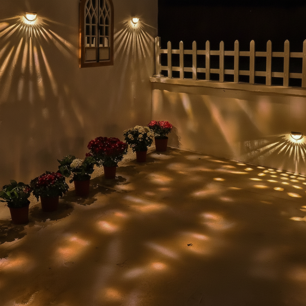 Decorative Solar Fence Lights – 2-Pack