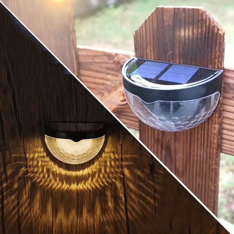 Decorative Solar Fence Lights – 2-Pack