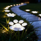 Solar-Powered Paw Print Garden Lights, 3-Pack
