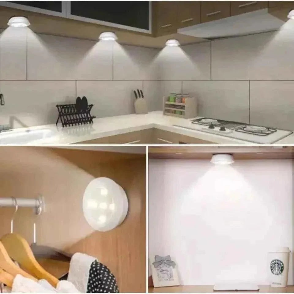 Wireless LED Puck Lights with Remote