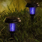 Solar-Powered Insect Zapper with Ground Stake
