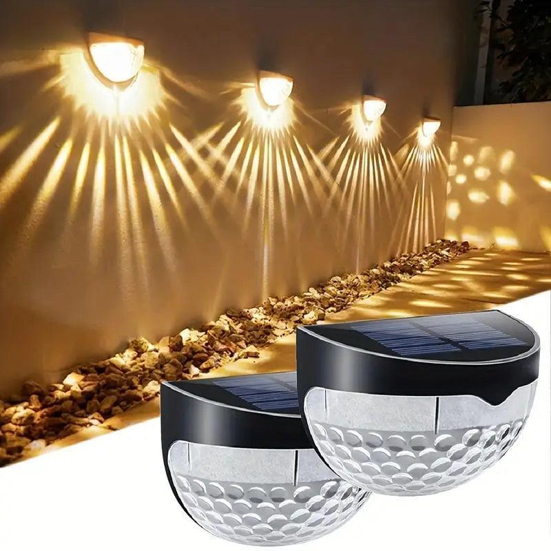 Decorative Solar Fence Lights – 2-Pack
