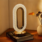 Rechargeable Crystal LED Lamp, 3 Light Colours