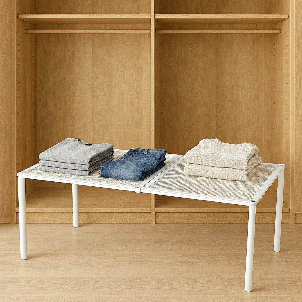 Expandable Wardrobe Shelf - Doubles Your Storage