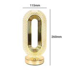 Rechargeable Crystal LED Lamp, 3 Light Colours
