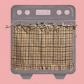 Ruffled Plaid Oven Door Skirt