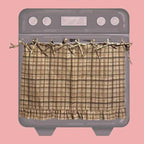 Ruffled Plaid Oven Door Skirt