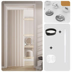 No-Drill Magnetic Accordion Door Curtain