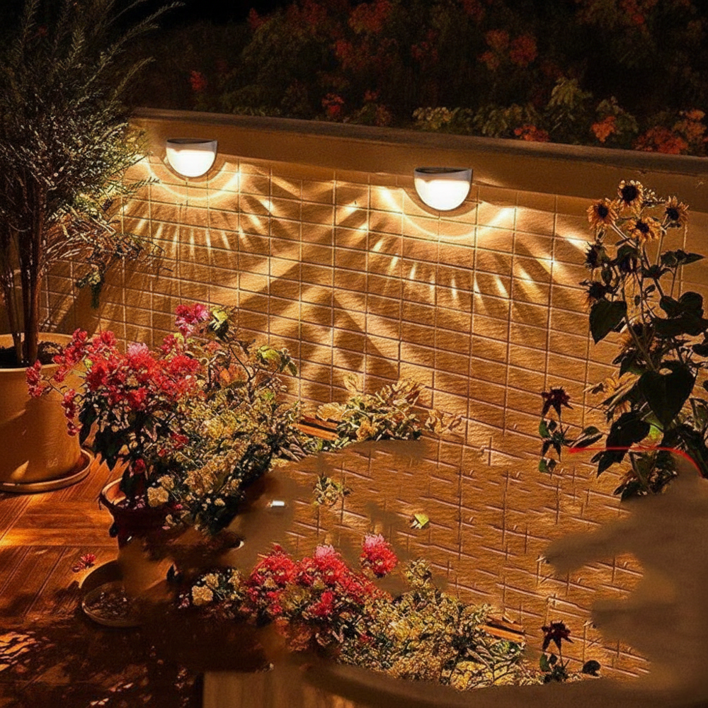 Decorative Solar Fence Lights – 2-Pack