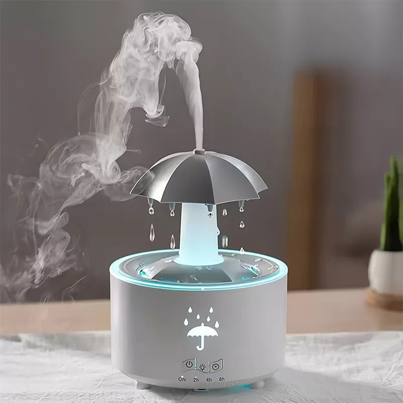 Rotating Umbrella Humidifier with LED Light