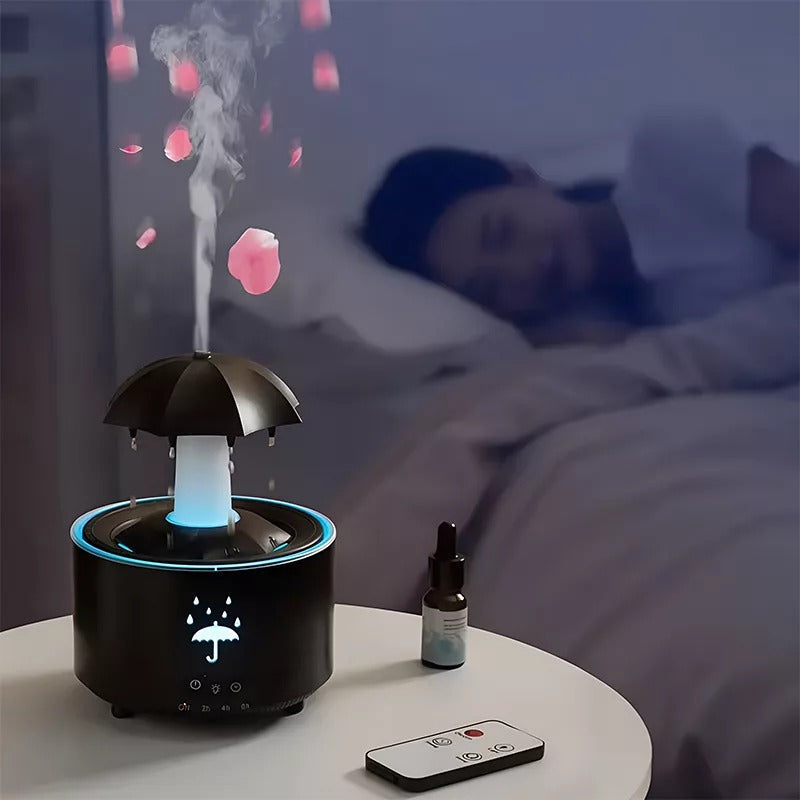 Rotating Umbrella Humidifier with LED Light