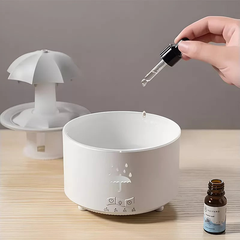 Rotating Umbrella Humidifier with LED Light