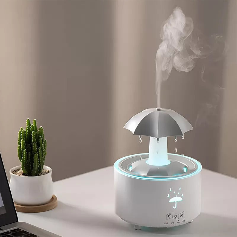 Rotating Umbrella Humidifier with LED Light