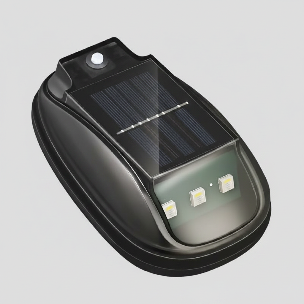 Solar-Powered RGB Roof Light for Cars