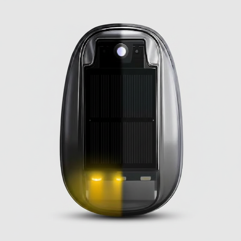 Solar-Powered RGB Roof Light for Cars