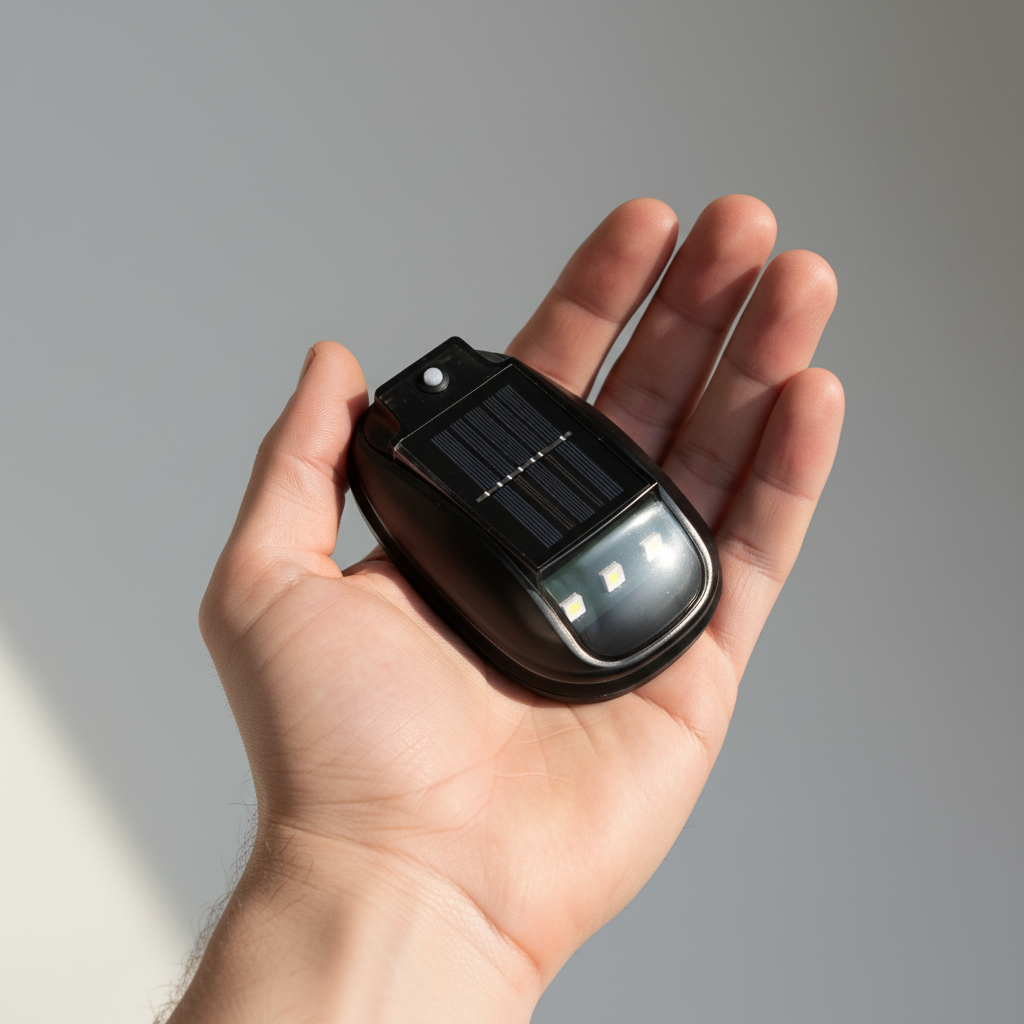 Solar-Powered RGB Roof Light for Cars