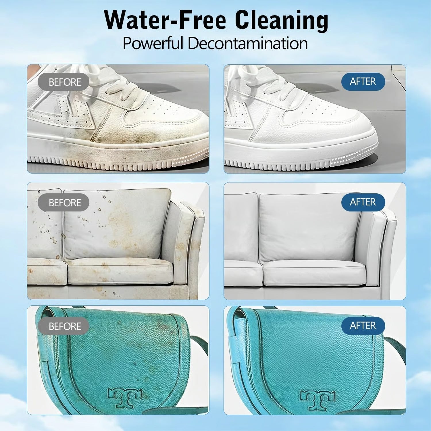 Multipurpose No-Wash White Shoe Cleaner Cream