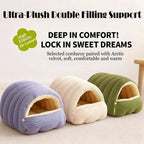 Removable and Washable Winter Closed off Cat Bed