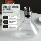 Crystal Glass Wine Decanter Aerator Carafe